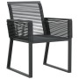 Conjunto de Comedor de Jardín de 9 Piezas Negro Poliratán by , Garden chairs - Ref: Foro24-3379316, Price: 694,04 €, Discount: %