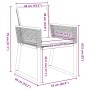 Juego de Comedor de Jardín de 5 Piezas con Cojines Negro Poliratán | Foro24.es | Tu tienda online para hogar, jardín y más Foro24.es