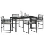 Conjunto de Comedor de Jardín de 5 Piezas Poliratán Negro | Foro24.es | Tu tienda online para hogar, jardín y más Foro24.es