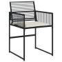 Conjunto de Comedor de Jardín de 5 Piezas Poliratán Negro | Foro24.es | Tu tienda online para hogar, jardín y más Foro24.es