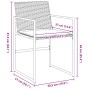 Set de Comedor de Jardín de 5 Piezas con Cojines Ratán Poliéster Negro | Foro24.es | Tu tienda online para hogar, jardín y más Foro24.es