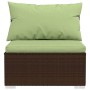 4-piece garden furniture set and brown synthetic rattan cushions by vidaXL, Garden sets - Ref: Foro24-317556, Price: 428,90 €...