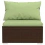 4-piece garden furniture set and brown synthetic rattan cushions by vidaXL, Garden sets - Ref: Foro24-317556, Price: 419,91 €...