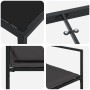 Conjunto de Comedor de Jardín de 5 Piezas con Cojines Negro Textileno y Acero von , Gartenstühle - Ref: Foro24-3379333, Preis...
