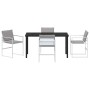 Juego de Comedor de Jardín de 5 Piezas con Cojines Blancos Textilene y Acero de | Foro24.es | Tu tienda online para hogar, jardín y más Foro24.es