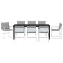 Conjunto de Comedor de Jardín de 9 Piezas con Cojines Blanco Textileno y Acero | Foro24.es | Tu tienda online para hogar, jardín y más Foro24.es
