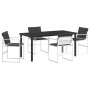 Juego de Comedor de Jardín de 5 Piezas con Cojines Blanco Textileno y Acero | Foro24.es | Tu tienda online para hogar, jardín y más Foro24.es