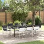Juego de Comedor de Jardín de 9 Piezas con Cojines Blanco Textilene y Acero | Foro24.es | Tu tienda online para hogar, jardín y más Foro24.es