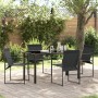 Juego de Comedor de Jardín de 5 Piezas Negro Textilene y Acero von , Gartenstühle - Ref: Foro24-3379342, Preis: 223,02 €, Rab...