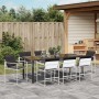 Juego de Comedor de Jardín de 9 Piezas con Cojines Blanco Textilene y Acero | Foro24.es | Tu tienda online para hogar, jardín y más Foro24.es