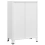 White metal industrial storage trunk 75x40x115 cm by vidaXL, Storage trunks - Ref: Foro24-339629, Price: 160,71 €, Discount: %