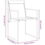 Juego de Comedor de Jardín de 5 Piezas Negro Textilene y Acero de , Sillas de jardín - Ref: Foro24-3379343, Precio: 263,70 €