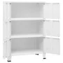 Baúl de almacenaje industrial metal blanco 75x40x115 cm de vidaXL, Baúles de almacenamiento - Ref: Foro24-339629, Precio: 158...