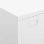 Baúl de almacenaje industrial metal blanco 75x40x115 cm de vidaXL, Baúles de almacenamiento - Ref: Foro24-339629, Precio: 158...