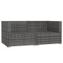 Sofá de 2 plazas con cojines ratán sintético gris de vidaXL, Conjuntos de jardín - Ref: Foro24-317564, Precio: 177,66 €, Desc...