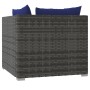 2-seater sofa with gray synthetic rattan cushions by vidaXL, Garden sets - Ref: Foro24-317564, Price: 177,66 €, Discount: %