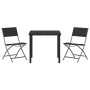 Conjunto de Comedor de Jardín de 5 Piezas - Textilene Negro y Acero von , Gartenstühle - Ref: Foro24-3379374, Preis: 206,86 €...