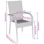 Juego de Comedor de Jardín de 3 Piezas Marrón Poliratán von , Gartenstühle - Ref: Foro24-3379394, Preis: 188,68 €, Rabatt: %