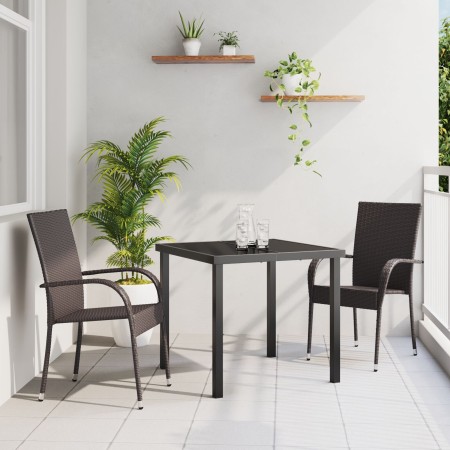 Conjunto de Comedor de Jardín de 5 Piezas Marrón Poliratán von , Gartenstühle - Ref: Foro24-3379395, Preis: 276,91 €, Rabatt: %