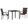 Conjunto de Comedor de Jardín de 5 Piezas Marrón Poliratán von , Gartenstühle - Ref: Foro24-3379395, Preis: 276,91 €, Rabatt: %