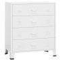Industrieller Metallschubladenschrank in Weiß 78x40x93 cm von vidaXL, Schubladen - Ref: Foro24-339616, Preis: 184,13 €, Rabat...