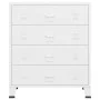 Industrieller Metallschubladenschrank in Weiß 78x40x93 cm von vidaXL, Schubladen - Ref: Foro24-339616, Preis: 204,14 €, Rabat...