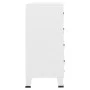 Cajoner industrial de metal blanca 78x40x93 cm by vidaXL, Drawers - Ref: Foro24-339616, Price: 204,14 €, Discount: %