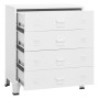 Industrieller Metallschubladenschrank in Weiß 78x40x93 cm von vidaXL, Schubladen - Ref: Foro24-339616, Preis: 184,13 €, Rabat...
