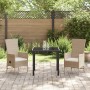 Set de Comedor de Jardín de 3 Piezas con Cojines Beige Ratán PE von , Gartenstühle - Ref: Foro24-3379464, Preis: 315,33 €, Ra...