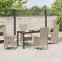 Set de comedor de jardín de 5 piezas con cojines beige de ratán sintético by , Garden chairs - Ref: Foro24-3379466, Price: 55...