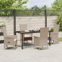 Set de Comedor de Jardín de 5 Piezas con Cojines Beige Poliratán by , Garden chairs - Ref: Foro24-3379467, Price: 566,29 €, D...