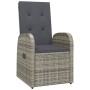 Conjunto de Comedor de Jardín de 3 Piezas con Cojines en Gris de Poliratán von , Gartenstühle - Ref: Foro24-3379478, Preis: 4...