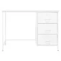 Industrieller Schreibtisch mit weißen Stahlschubladen 105x52x75 cm von vidaXL, Schreibtische - Ref: Foro24-339635, Preis: 125...