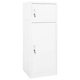 Sattelschrank aus weißem Stahl 53x53x140 cm von vidaXL, Sattelständer - Ref: Foro24-339599, Preis: 201,86 €, Rabatt: %