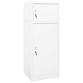 Sattelschrank aus weißem Stahl 53x53x140 cm von vidaXL, Sattelständer - Ref: Foro24-339599, Preis: 198,56 €, Rabatt: %