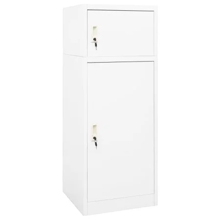 Saddle cabinet white steel 53x53x140 cm by vidaXL, Saddle stands - Ref: Foro24-339599, Price: 201,86 €, Discount: %