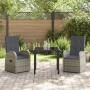 Juego de Comedor de Jardín de 7 Piezas con Cojines Rattan Poliéster Gris von , Gartenstühle - Ref: Foro24-3379497, Preis: 1,0...