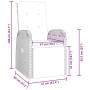 Juego de Comedor de Jardín de 7 Piezas con Cojines Rattan Poliéster Gris von , Gartenstühle - Ref: Foro24-3379497, Preis: 1,0...