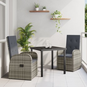 Set de Comedor de Jardín de 9 Piezas con Cojines