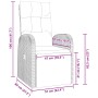 Juego de Comedor de Jardín de 3 Piezas con Cojines Negro Poliratán by , Garden chairs - Ref: Foro24-3379520, Price: 392,65 €,...