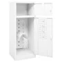 Sattelschrank aus weißem Stahl 53x53x140 cm von vidaXL, Sattelständer - Ref: Foro24-339599, Preis: 201,86 €, Rabatt: %