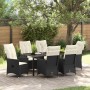 Set de Comedor de Jardín de 7 Piezas con Cojines en Poliratán Negro von , Gartenstühle - Ref: Foro24-3379538, Preis: 738,48 €...