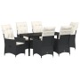 Set de Comedor de Jardín de 7 Piezas con Cojines en Poliratán Negro von , Gartenstühle - Ref: Foro24-3379538, Preis: 738,48 €...