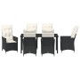 Set de Comedor de Jardín de 7 Piezas con Cojines en Poliratán Negro von , Gartenstühle - Ref: Foro24-3379538, Preis: 738,48 €...