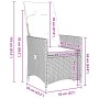 Conjunto de Comedor de Jardín de 5 Piezas de con Cojines en Polirratán Marrón von , Gartenstühle - Ref: Foro24-3379542, Preis...