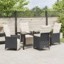 Juego de comedor de jardín de 5 piezas con cojines Polirratán negro de , Sillas de jardín - Ref: Foro24-3379565, Precio: 566,...
