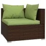 2-seater sofa with brown synthetic rattan cushions by vidaXL, Garden sets - Ref: Foro24-317553, Price: 238,82 €, Discount: %
