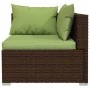 2-seater sofa with brown synthetic rattan cushions by vidaXL, Garden sets - Ref: Foro24-317553, Price: 238,82 €, Discount: %