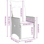 Set de 4 Marrón Poliratán Sofá Individual Reposapiés Ajustables | Foro24.es | Tu tienda online para hogar, jardín y más Foro24.es