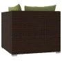 2-seater sofa with brown synthetic rattan cushions by vidaXL, Garden sets - Ref: Foro24-317553, Price: 238,82 €, Discount: %